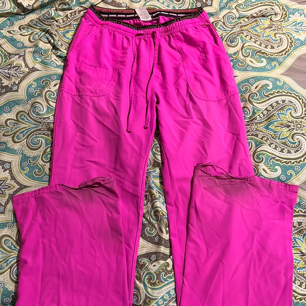 Pink heart soul scrub set